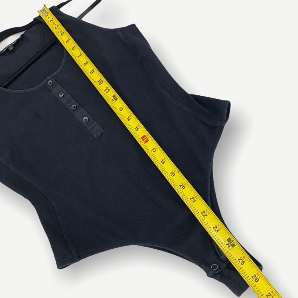THAKOON COLLECTIVE Ribbed Henley Tank Bodysuit - Picture 8 of 13